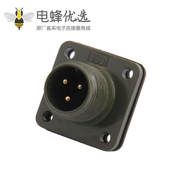 3芯工防标航空插座MS3102A10SL-3P连接器