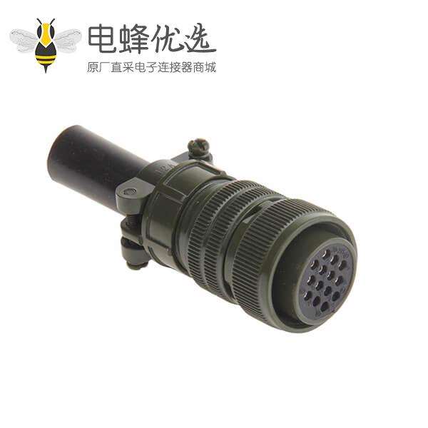 航空插头14孔直头 MS3106A20-27S 14芯伺服电机专用航空插头