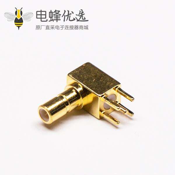 SSMB母头连接器RF连接器PCB板端弯插