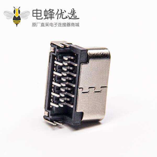 15针d-sub连接器母头90度插板接PCB板