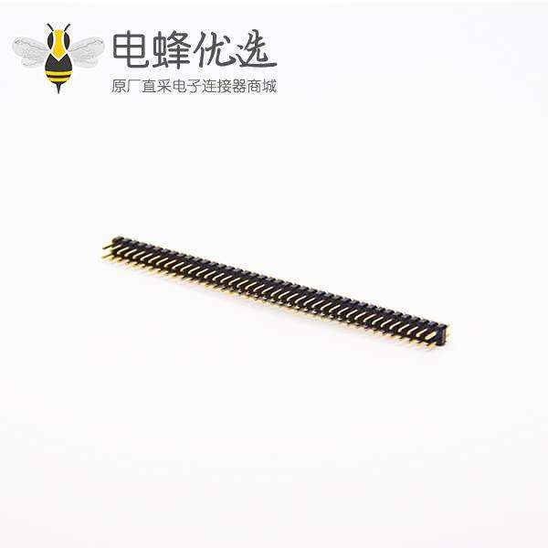 双排直式排针连接器80pin间距2.54mm单塑插板式