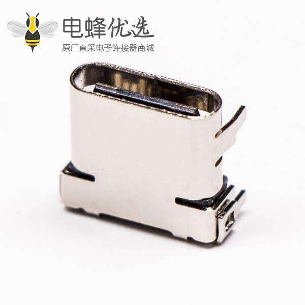 type c连接器弯式母头PCB板插板式贴板式