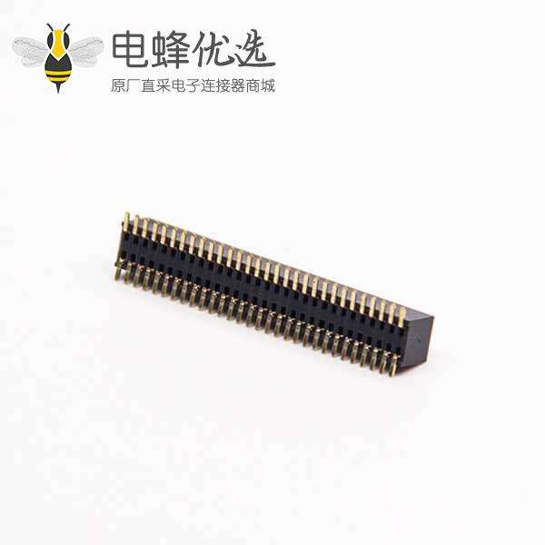 排针连接器弯式180度0.8&times;1.38 PH 2&times;30PIN母头双排贴板