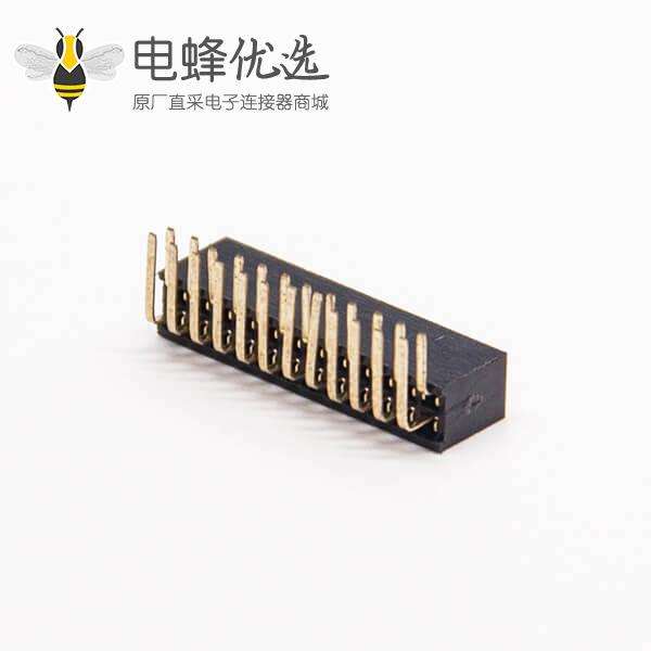 1.27mm排针连接器2&times;12 PIN H4.3弯式插板