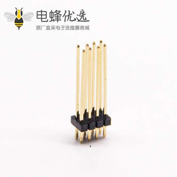 1.27mm间距排针双排直式180度2&times;4PIN插孔