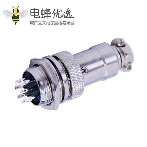 7芯GX16航空插头封装直式公头座子母头插座