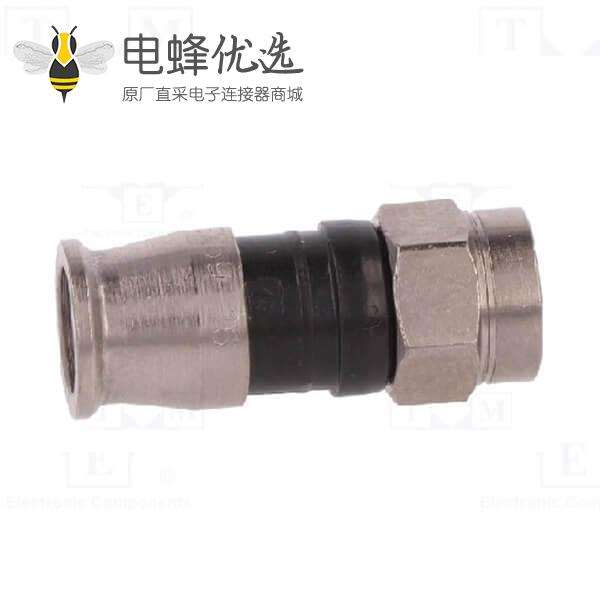 F挤压RG59同轴线公头直式