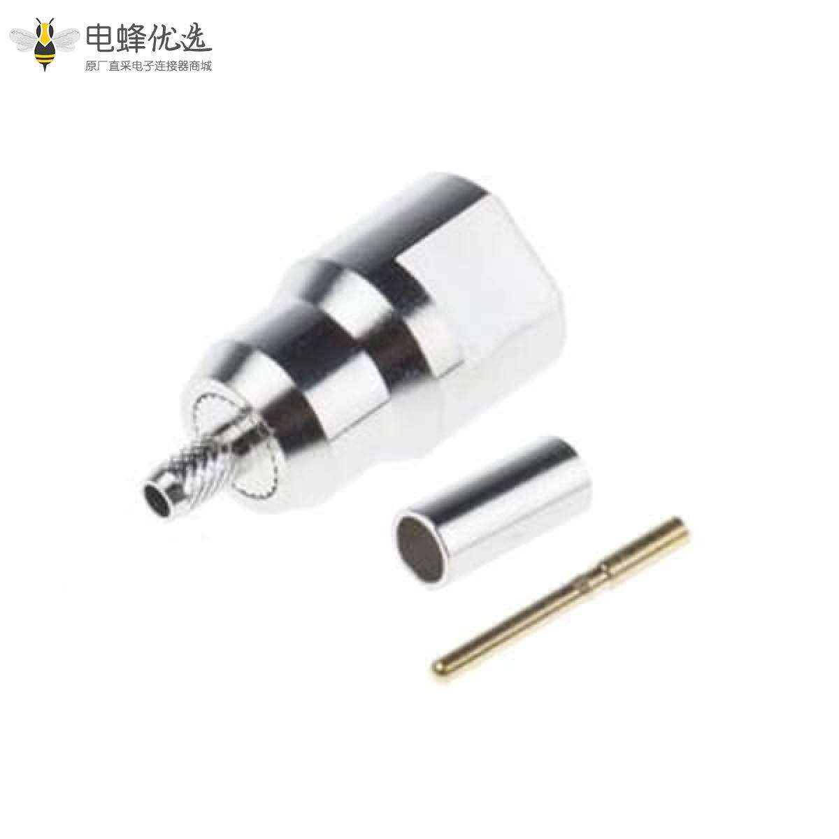 FME插头直式电缆安装连接器压接端子50&Omega;1.8GHz接线RG174/U