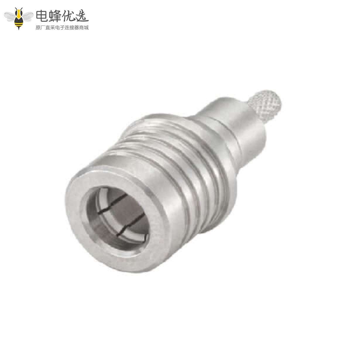 QMA连接器插头50&Omega;电缆安装压接焊接端子接线RG174 A/U