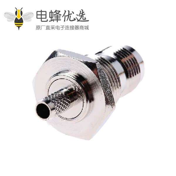 TNC连接器压接端接反极极性直母50&Omega;隔板隔板配件