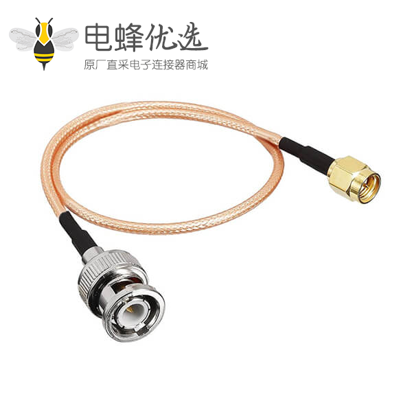 BNC线RG316组装式接BNC公头转SMA公头