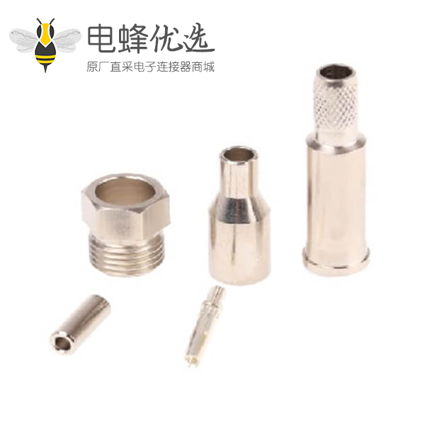 FME压接直式电缆安装连接器2GHz插座终端50&Omega;
