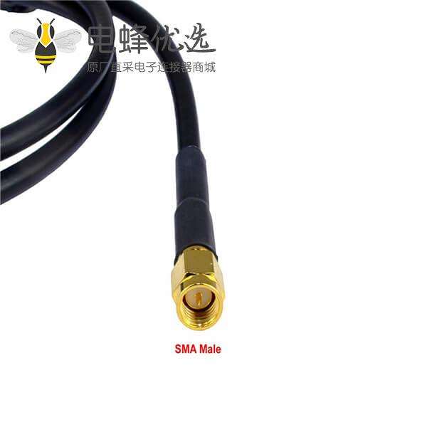 N头线转SMA线LMR195线长1米3G 4G LTE射频无线电天线或避雷器的使用