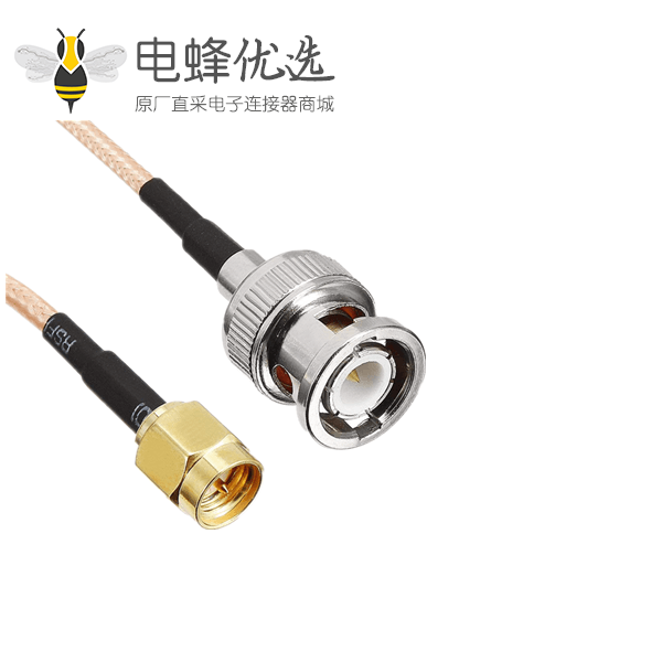 BNC线RG316组装式接BNC公头转SMA公头