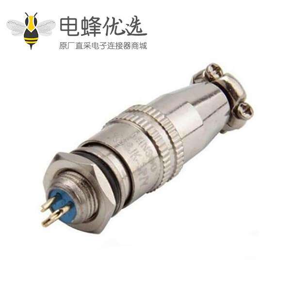 镀金XS8-3芯开孔8mm推拉式航空插头 XS8 3P