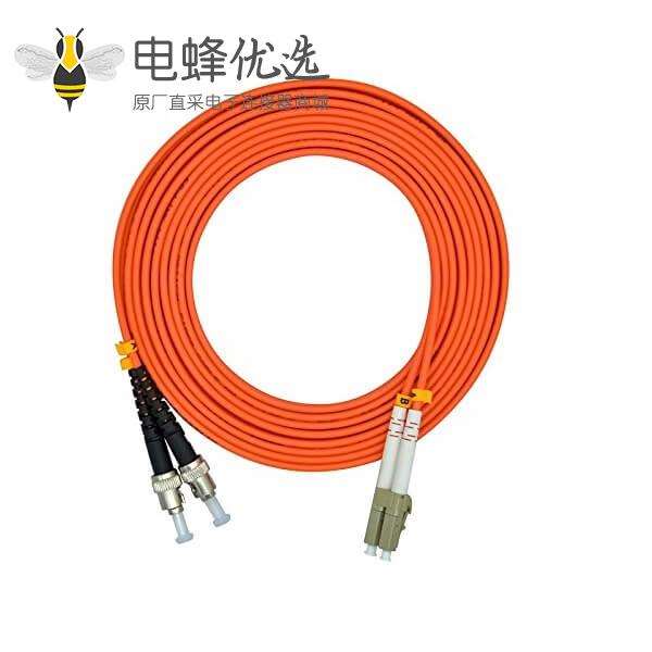 光纤跳线生产厂家专供LC转ST双工多模50/125&mu;m OM2 3米