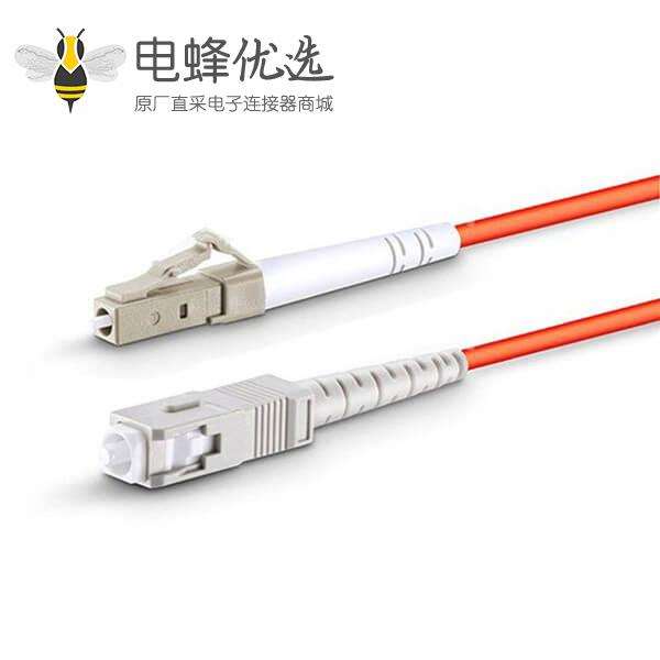 LC-SC光纤跳线单工多模OM1线长3米厂家专供