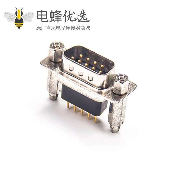 D-SUB9PIN公头高侧面插板180度镀金车针