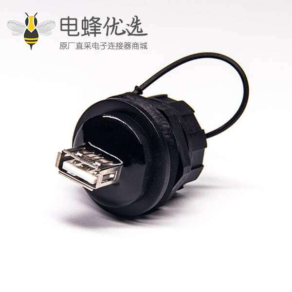 USB防水IP67转接头面板式