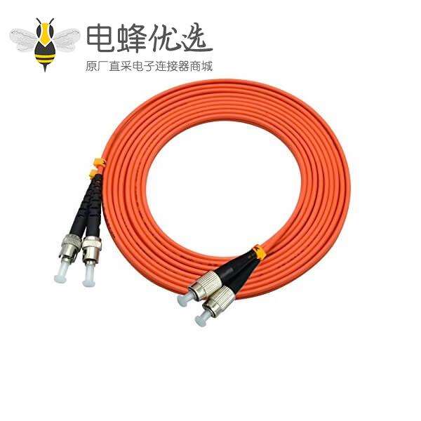 光纤跳线多模双工50/125&mu;m OM2 FC转ST线长3米