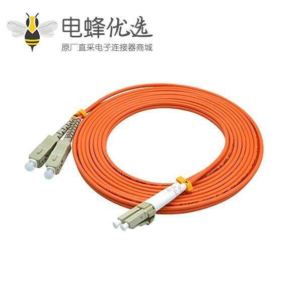 LC SC光纤跳线50/125&mu;m OM2双工多模3米长