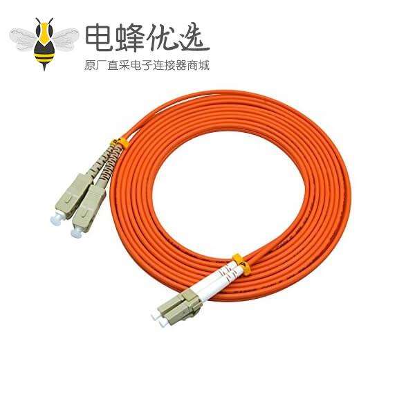 LC SC光纤跳线50/125&mu;m OM2双工多模3米长