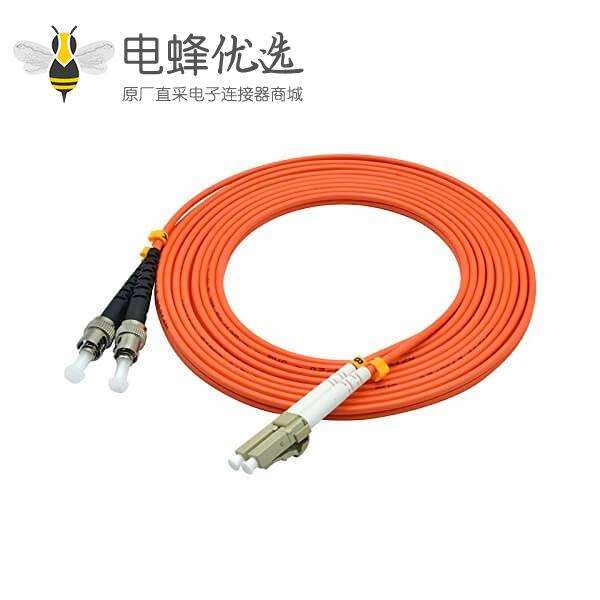 光纤跳线生产厂家专供LC转ST双工多模50/125&mu;m OM2 3米