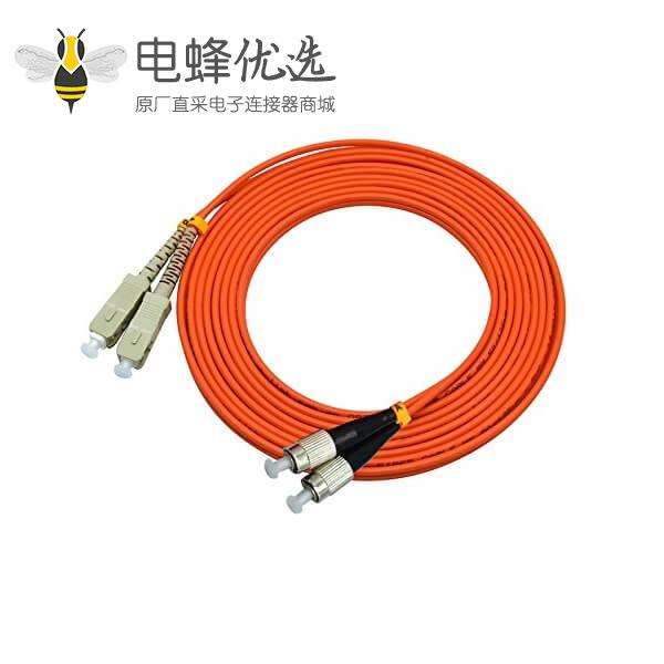 SC/FC光纤跳线线长3米 50/125&mu;m OM2双工多模