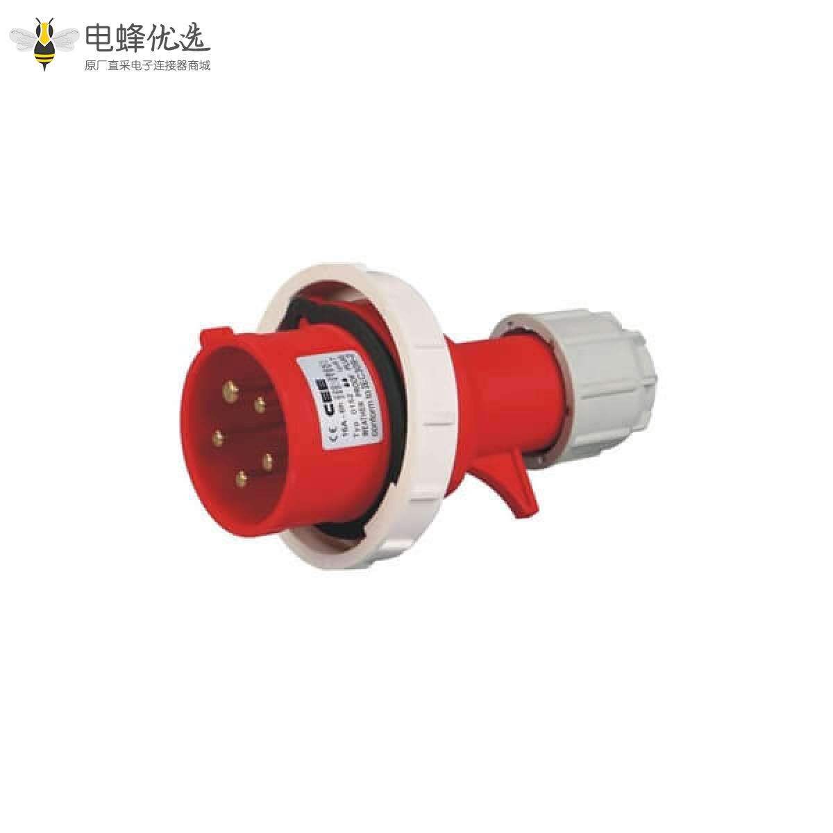 工业插头16A5芯防水IP67耦合器插头