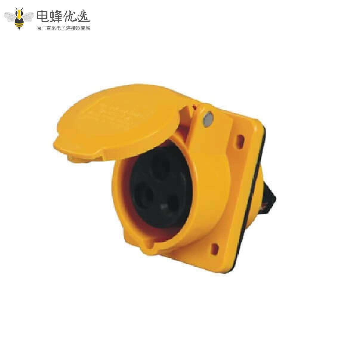 16A 3芯工业插座 暗装斜插 IP44