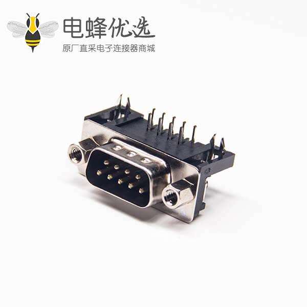 D-sub DR 9PIN公头90度插板