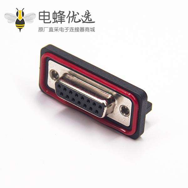 防水DB座 15针母头弯头插板铆鱼叉带挡板
