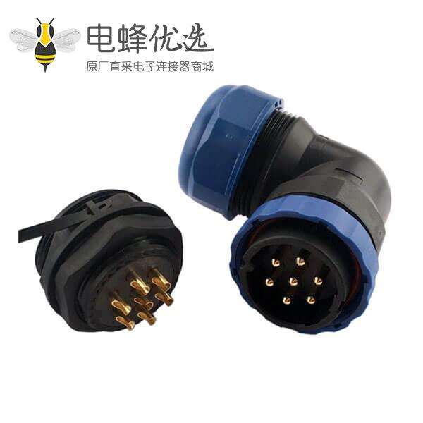 防水航空插头连接器 SP29 12芯 线缆连接