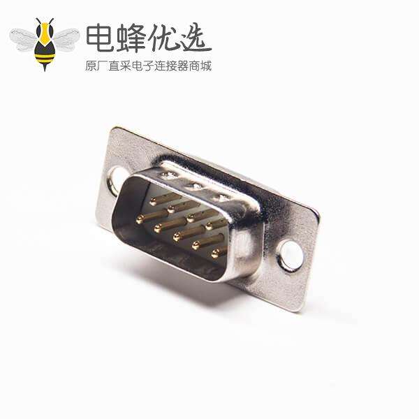 DB 9 公头冲针白胶焊线式