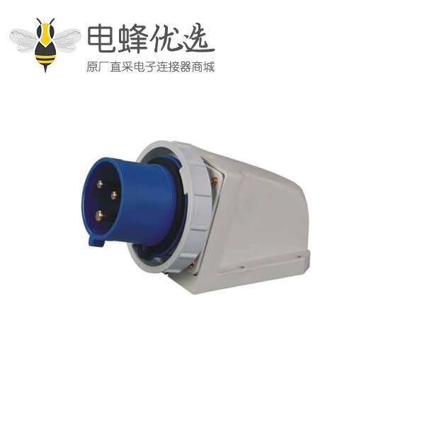 3芯针型插座 16A工业器具插座