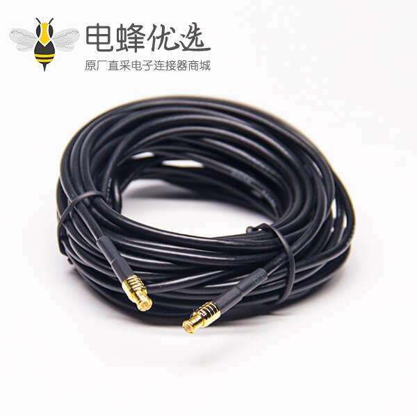 MCX同轴连接器供应商180度公转公接RG174线600CM