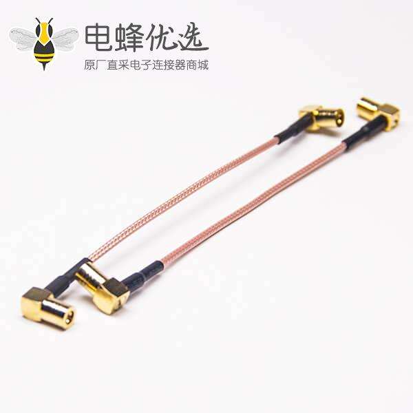 RF转换线SMB90度母转母接RG316线15CM