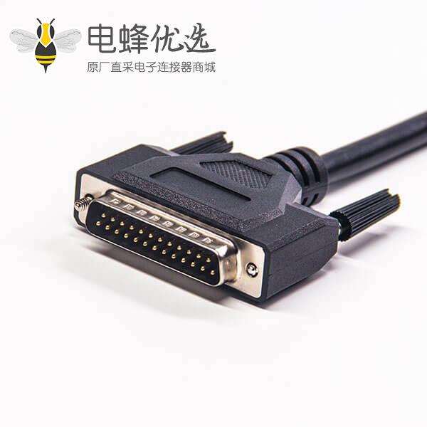 DB25连接线 25针打印延长线 公对母数据线1米