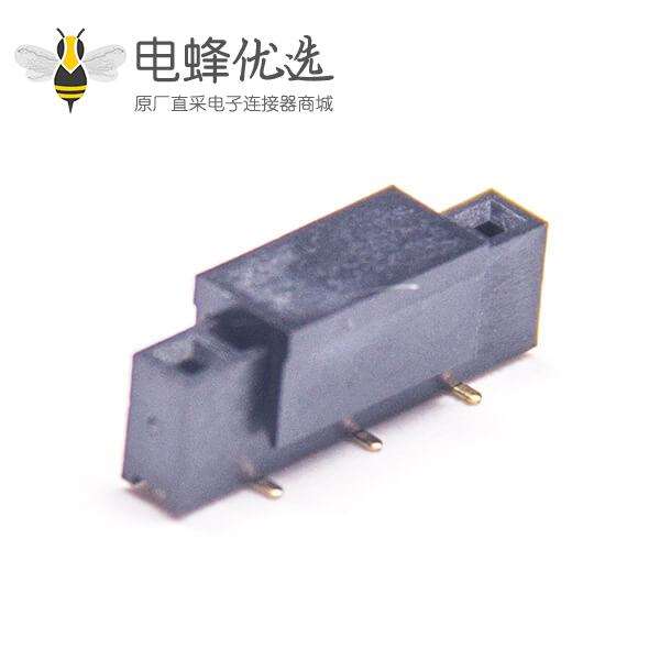 贴片单排母座2.0mm直式塑高4.3mm错位排母5pcs