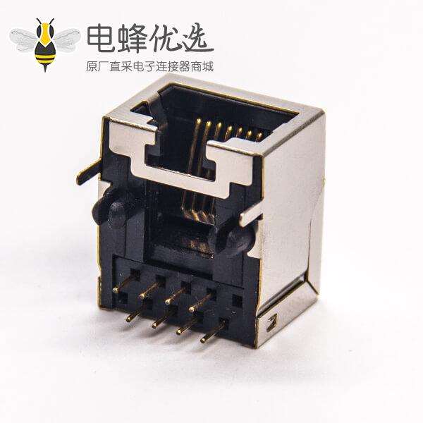 rj45屏蔽网络插座单端口以太网模块化连接器