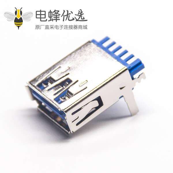 USB3.0A母焊线90度1U''带90度直角
