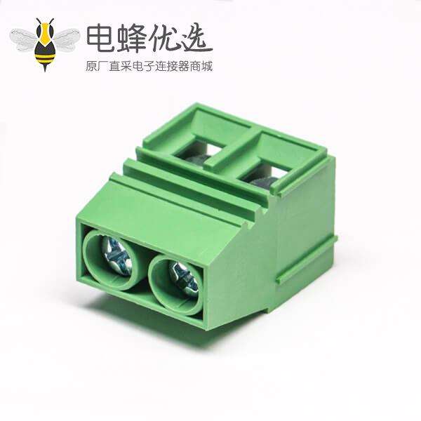 接线端子绿色直式良芯穿孔式PCB板端安装