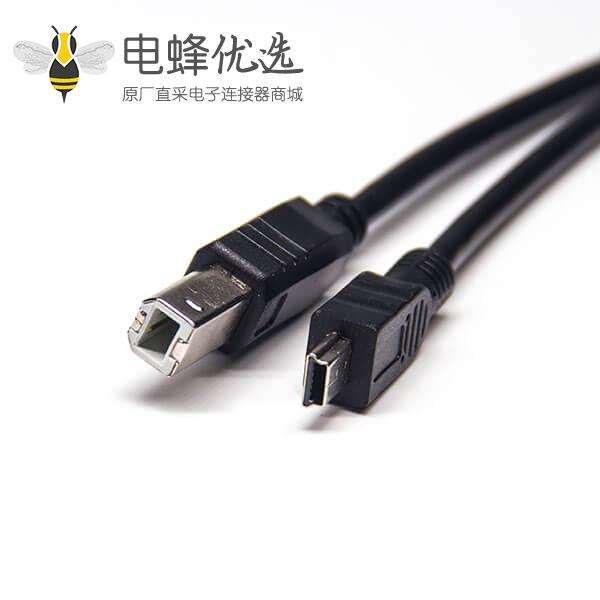 mini&nbsp;usb&nbsp;type-B接口usb连接线双公头直式