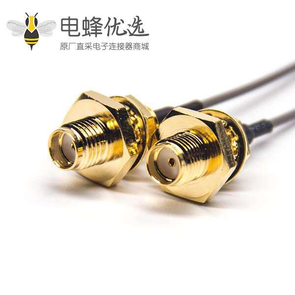 sma同轴电缆连接器直式母头转IPEX端子