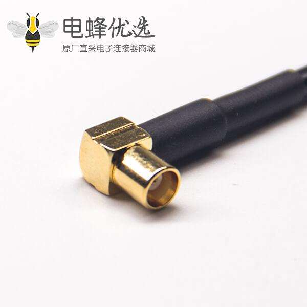 tnc高频接头转mcx母头弯式射频同轴电缆压接