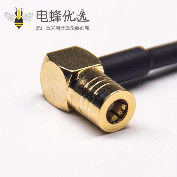 SMB公头90度弯式转MCX公头弯式RF线材接RG316