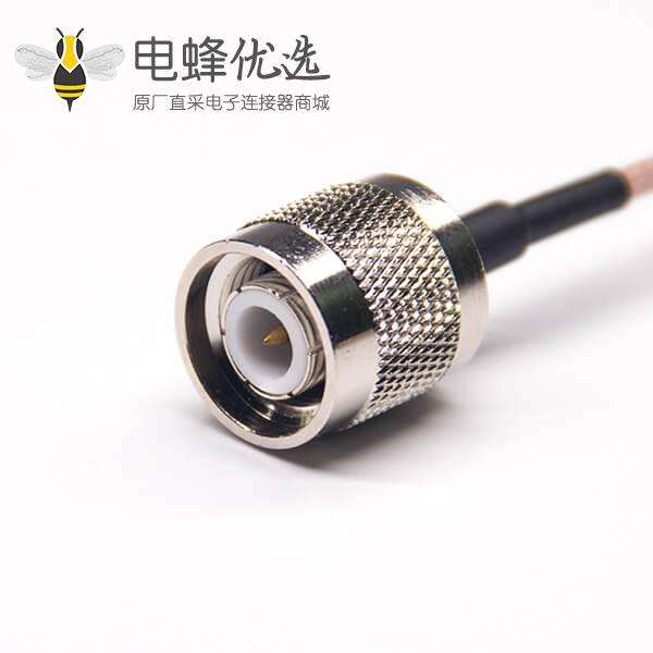 带线的TNC连接器公头直式转MCX公头弯式接RG316线