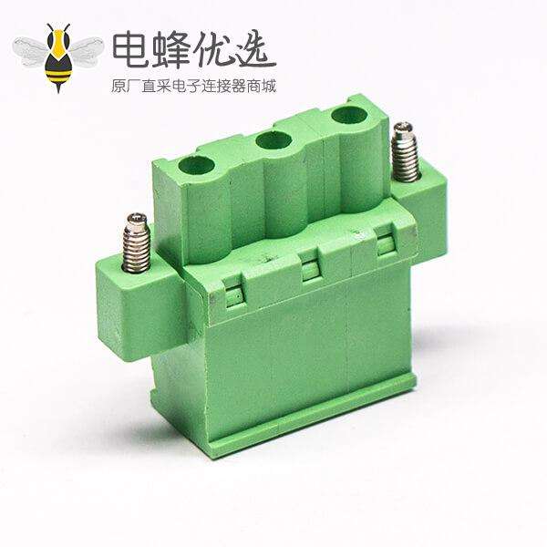 螺钉式插拔接线端子螺母锁紧式绿色压接接线直式端子