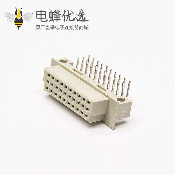 DIN41612插座30针弯式母头（A+B+C）三排PCB板连接器