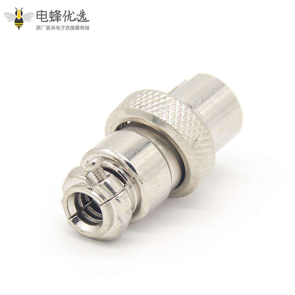 航空插头GX16 6芯反装直式公头接线连接器